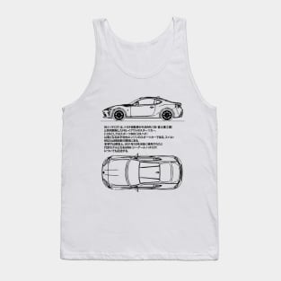 Toyota GT 86 / GR 86 Blueprint Tank Top